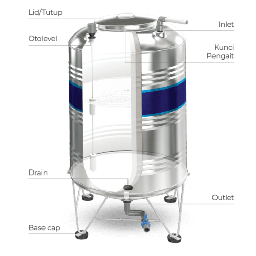 Water Tank STAINLESS STEEL PENGUIN